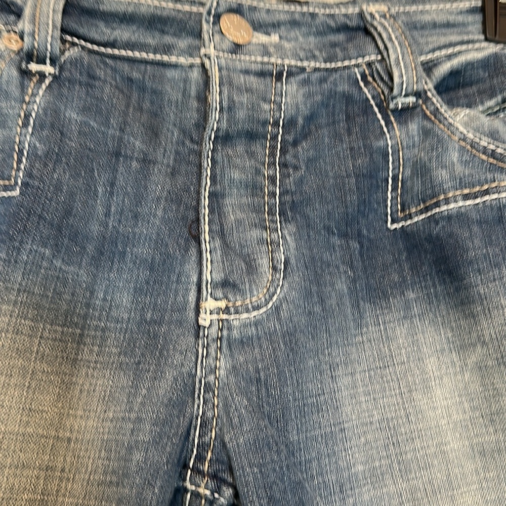Antik Cotton Denim Blue Jean Shorts 38 like new - Picture 6 of 13